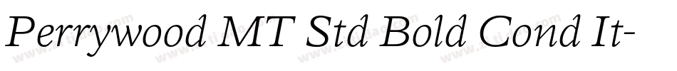Perrywood MT Std Bold Cond It字体转换